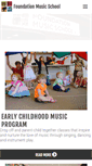 Mobile Screenshot of foundationmusicschool.org
