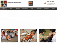 Tablet Screenshot of foundationmusicschool.org